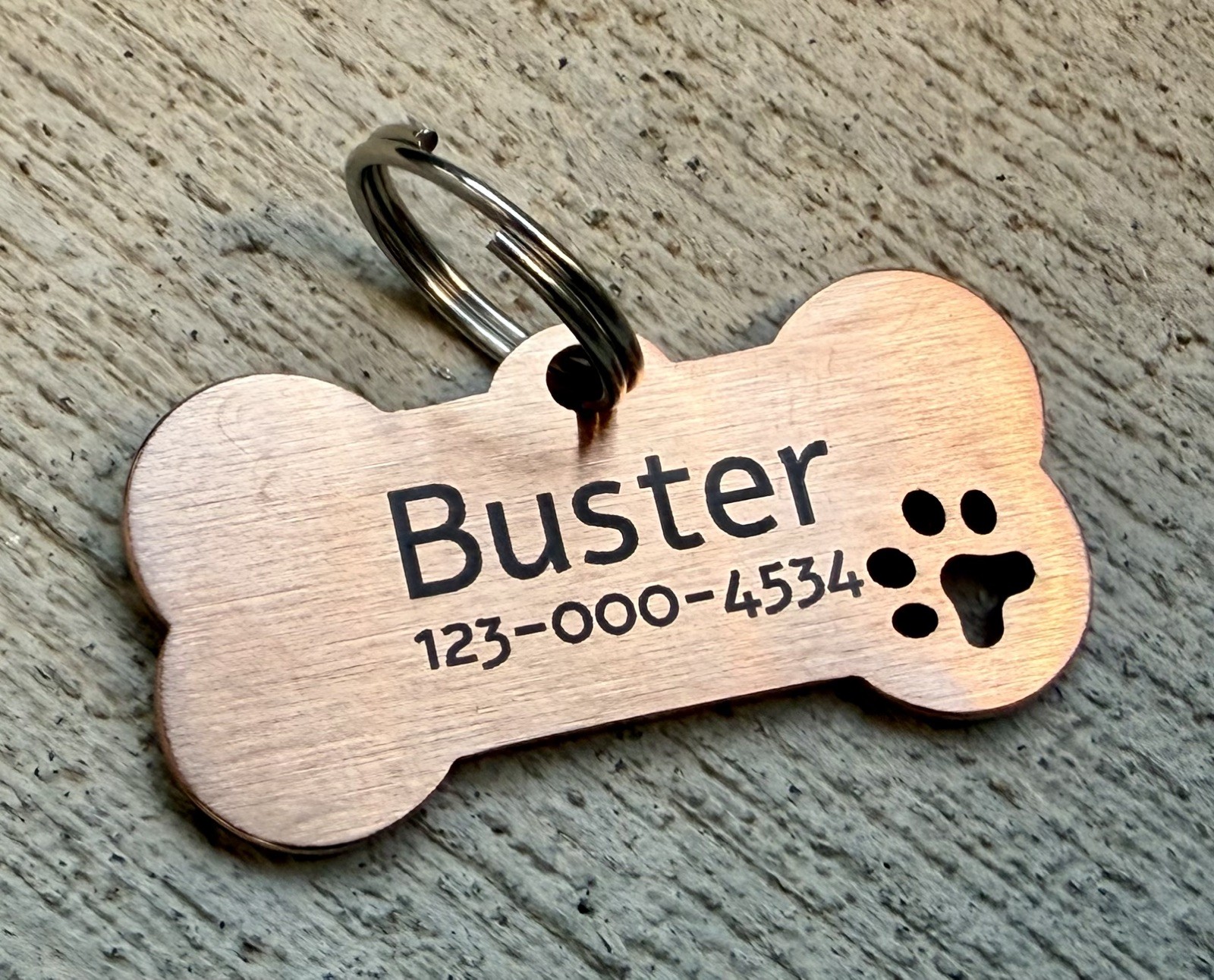 Personalized Pet ID Tag – Custom Engraved Dog & Cat Collar Tag