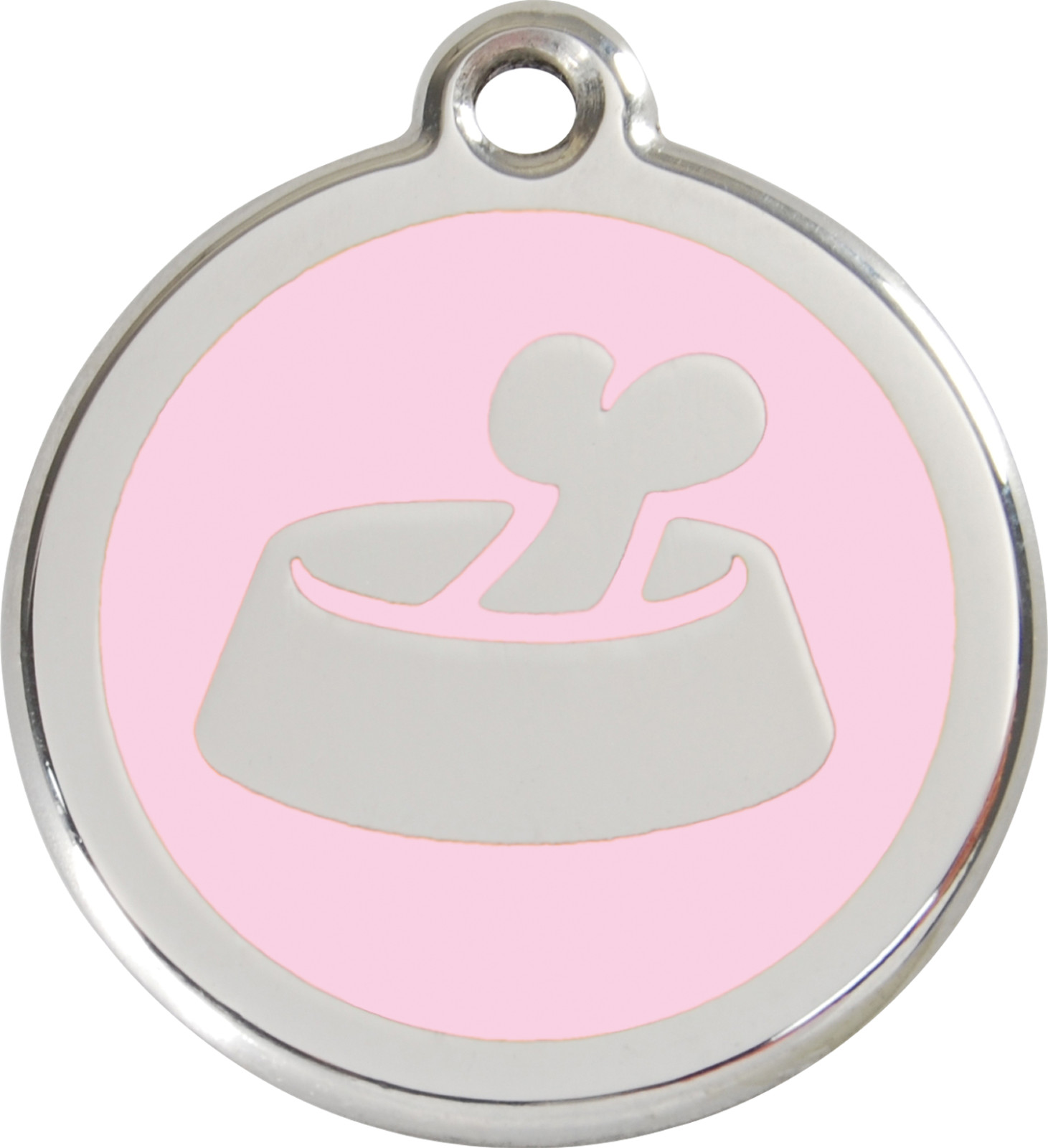 Steel Red Dingo Bowl Bone ID Dog Tag Black Purple Blue Green Yellow Red Pink