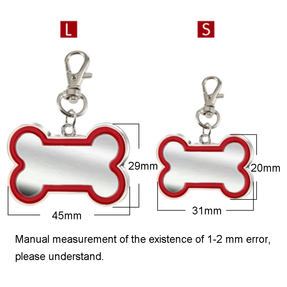 Engraved Pet Dog Tags Custom Cat ID Name Tags for Pets Personalized FREE S M L