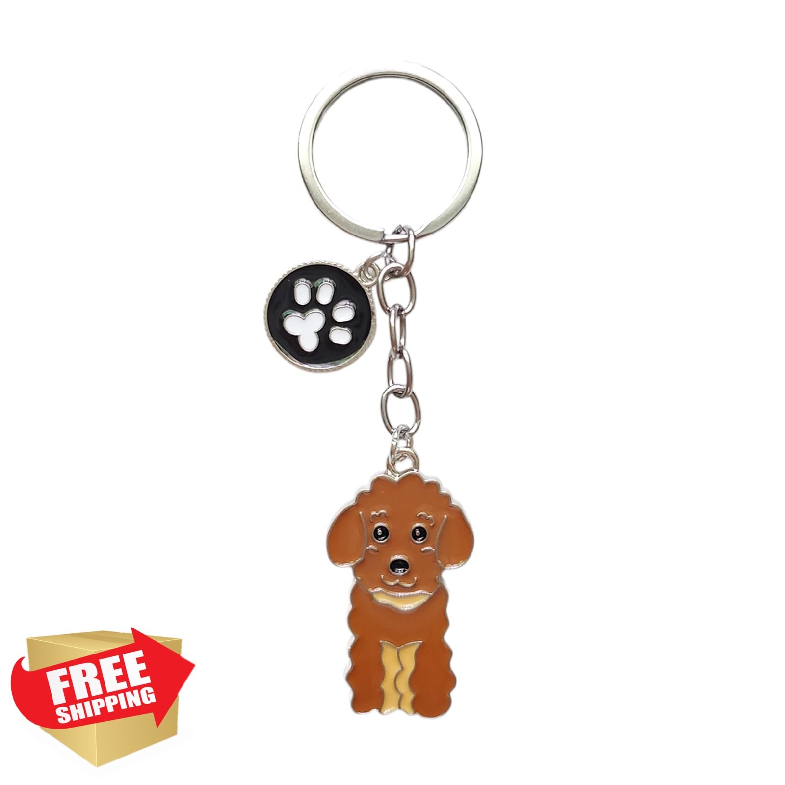 POYAMUSE Enamel Dog Keychain, Pet Memorial