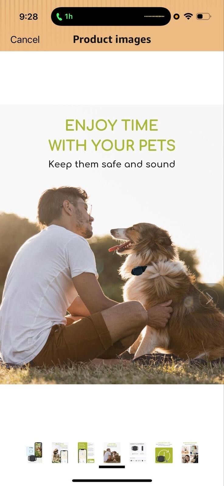 X Tag Bluetooth Tracker for Pets Compatible with Apple Find My