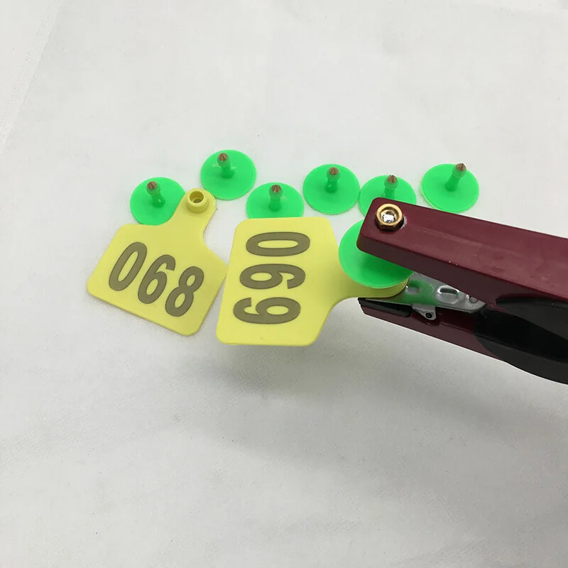 Cow Cattle TPU Ear Tag Signs with Word Ear Tags Farm Animal Identification Card