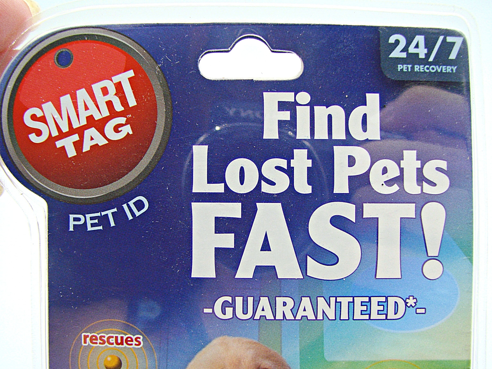 Smart Tag Pet ID Small Pink Bone Enamel EAlert Service Find Your Pet Fast