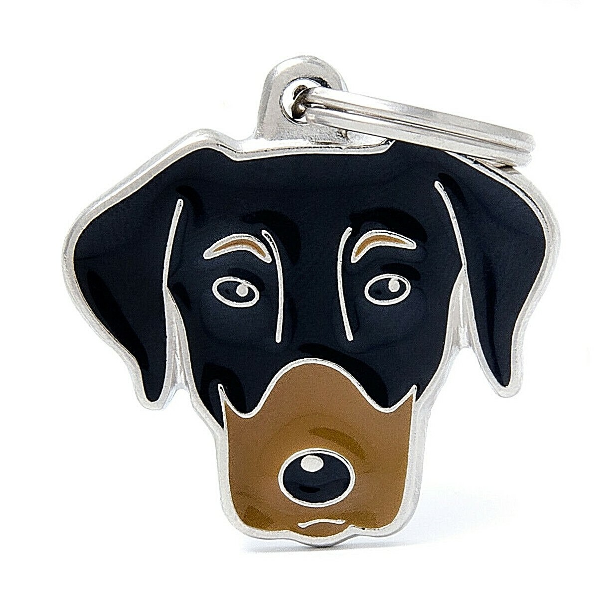 Doberman / Dobermann Dog ID Tag (48) – Engraved FREE – Personalised – Keyring