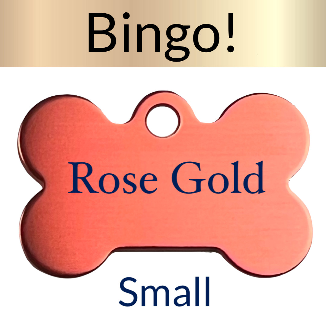 Custom Engraved Dog Tags Personalized Dog Collar Pet Tags Engraved SM BONE ROSE