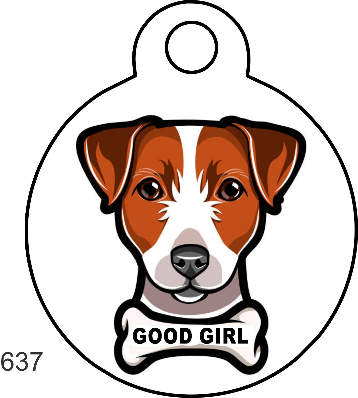 Pet Tag Personalized Pet ID tag for Dog and Cat ROUND Tag Unique cute PINK HEART
