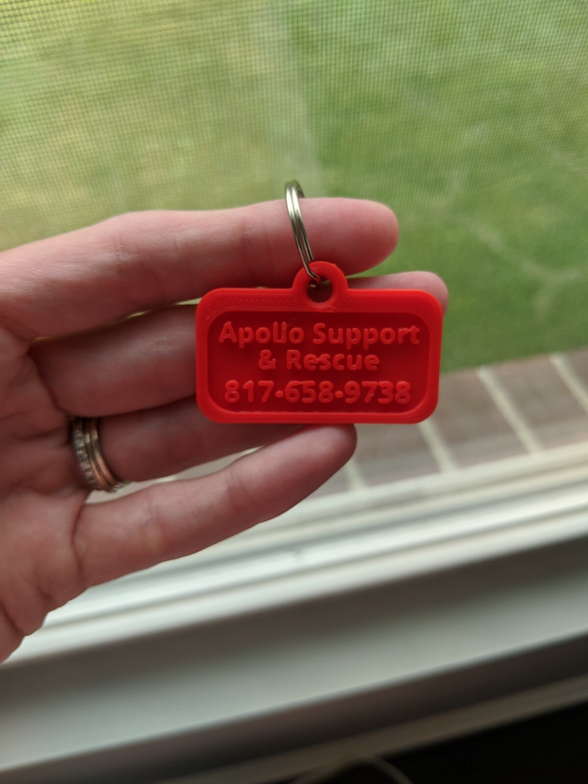 Pet tags non metal. Pet ID tag. Lost and found Keychain. Personalized pet charm.