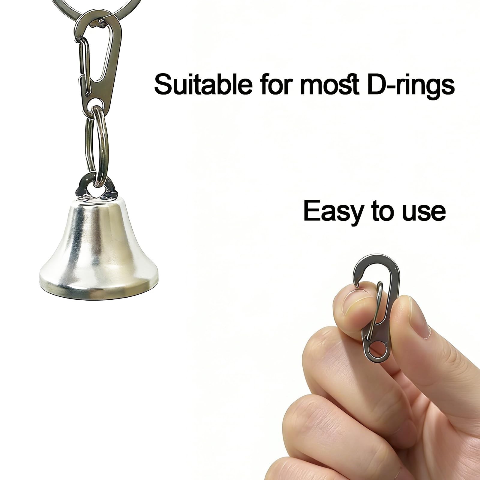 Stainless Steel Dog Tag Clips – 2 Pack Quick Clip ID Holder for Small Pets