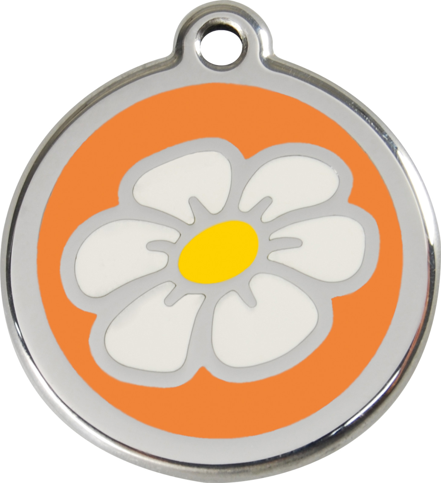 Steel Red Dingo Daisy ID Dog Tag Black Purple Blue Green Yellow Orange Red Pink
