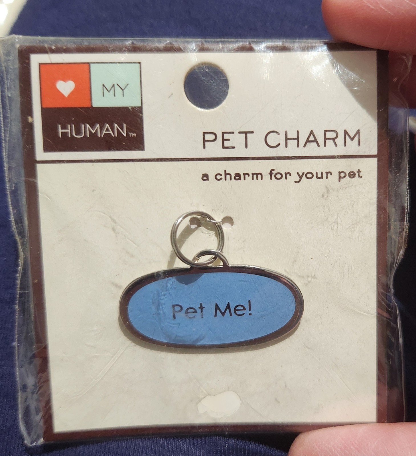 Pet Collar Charms I LOVE MY HUMAN Pet Charms