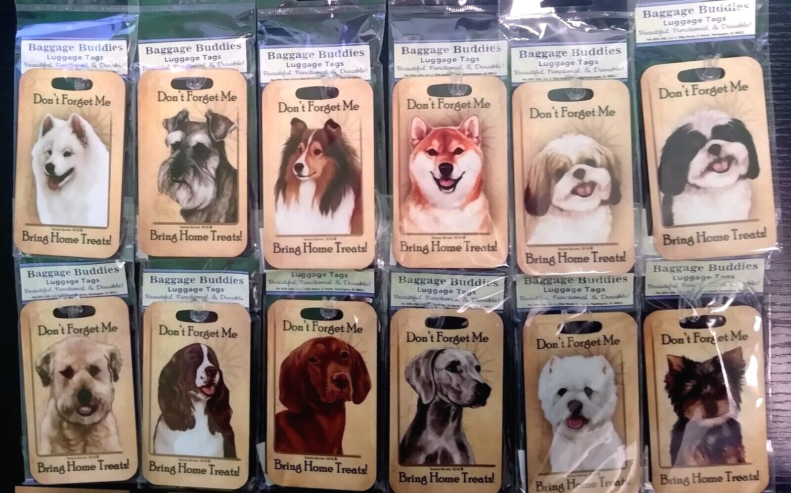 Dog Breed Luggage Tag Crate Id Tag Aluminum With Acrylic Hang Tag Cats too