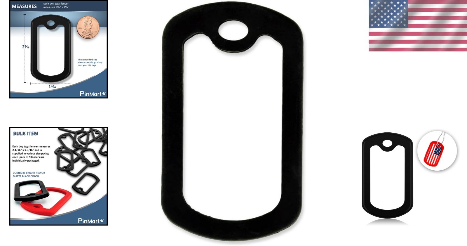 Silicone Military Dog Tag Silencers – Pack of 5 for Ultimate Protection