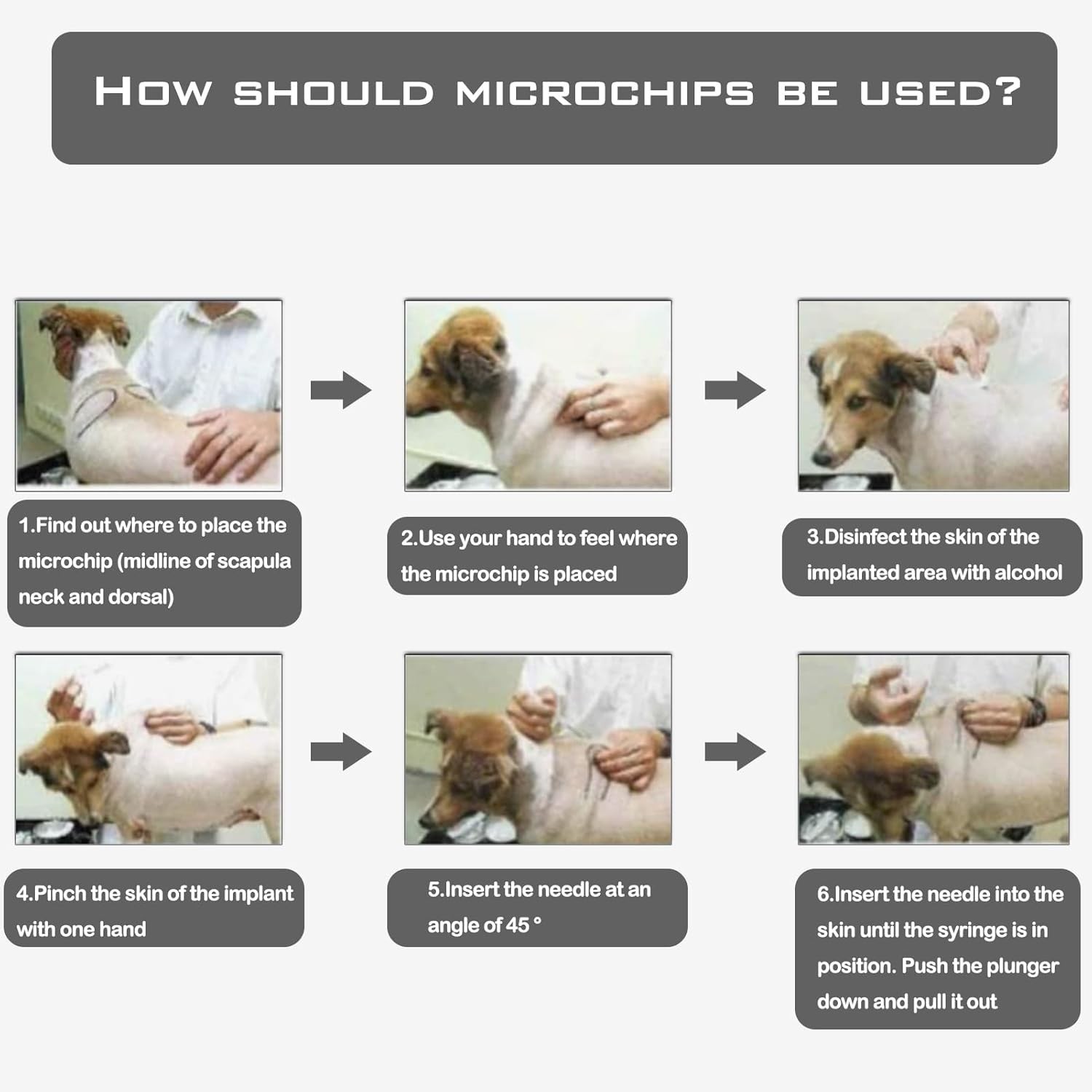 20 Universal FDX-B Pet Microchips 1.25x7mm – Proven Safety & Identification