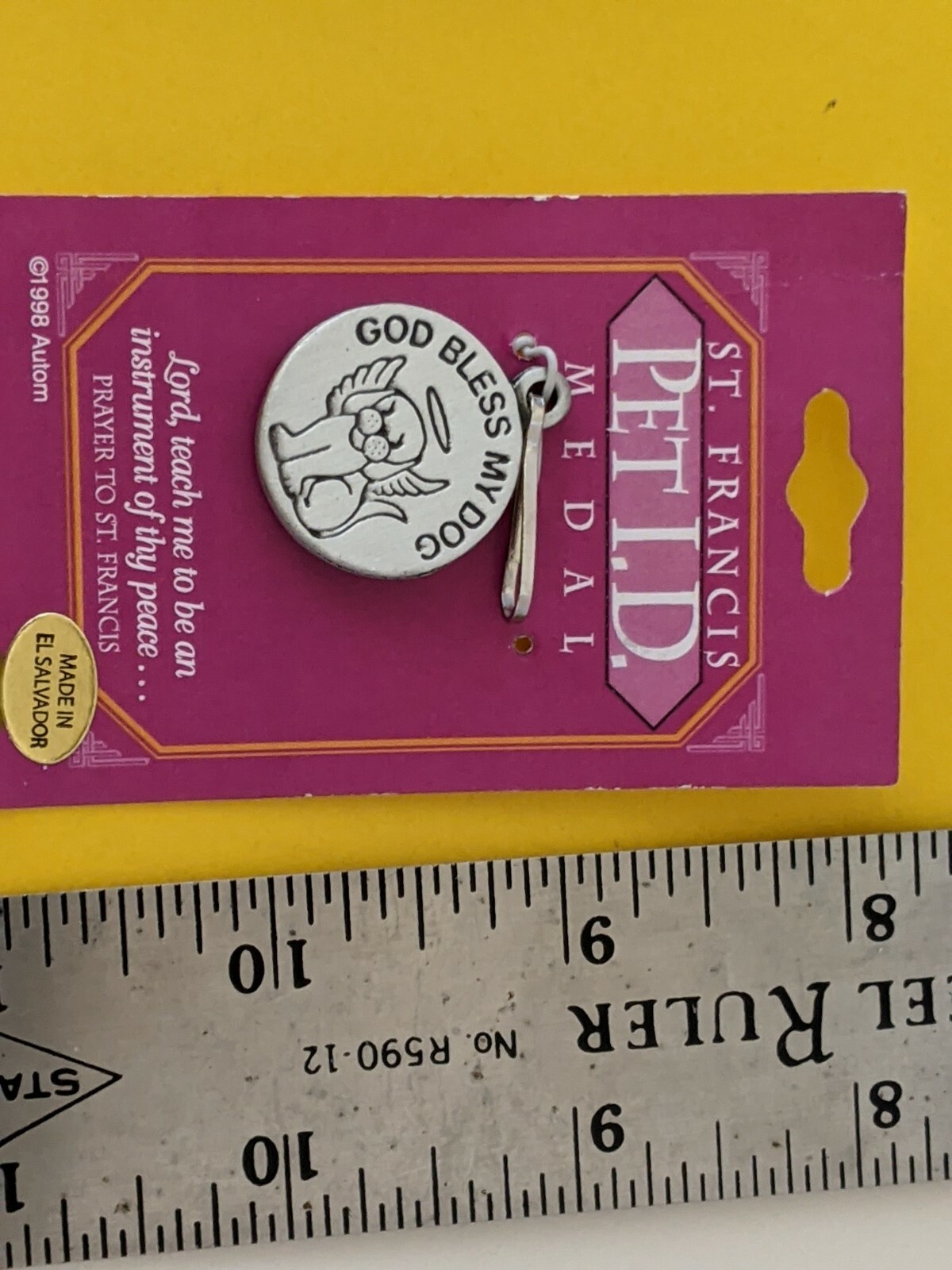 ST. FRANCIS of ASSISI DOG PET I.D. MEDAL TAG or ZIPPER PULL NEW