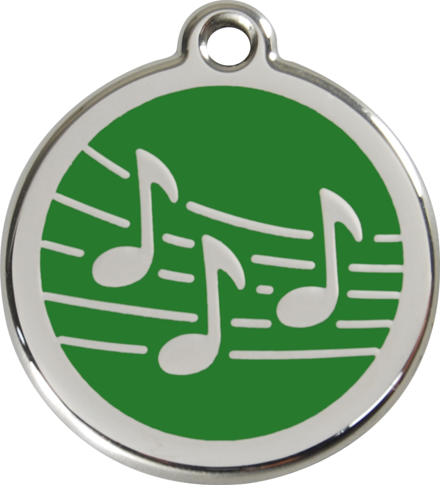 Steel Red Dingo Musical ID Dog Tag Black Purple Blue Green Yellow Red Pink