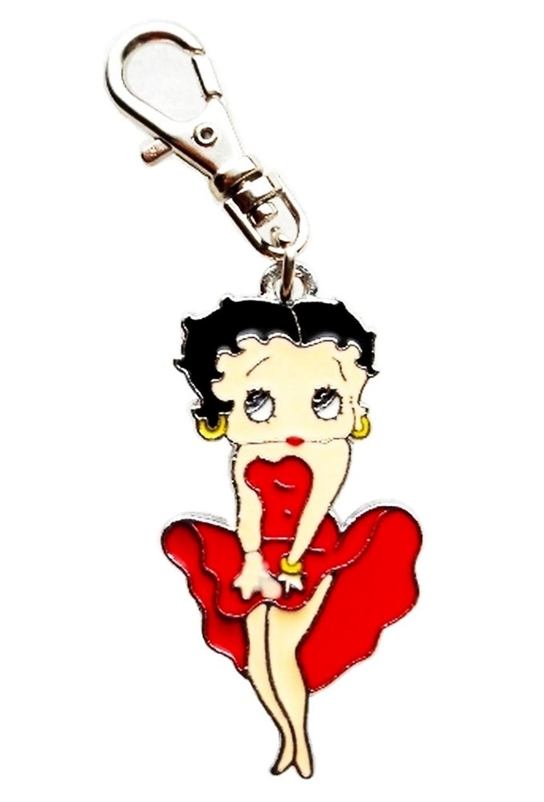 BETTY BOOP BAG CHARM ZIPPER PULL PURSE BACKPACK WALLET GYM BAG PET DOG COLLAR