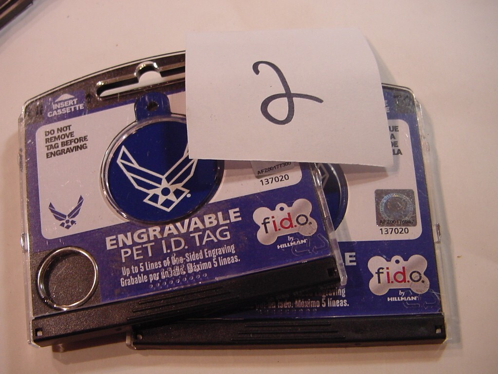 NEW – FIDO ENGRAVABLE PET I.D. TAG – US NAVY