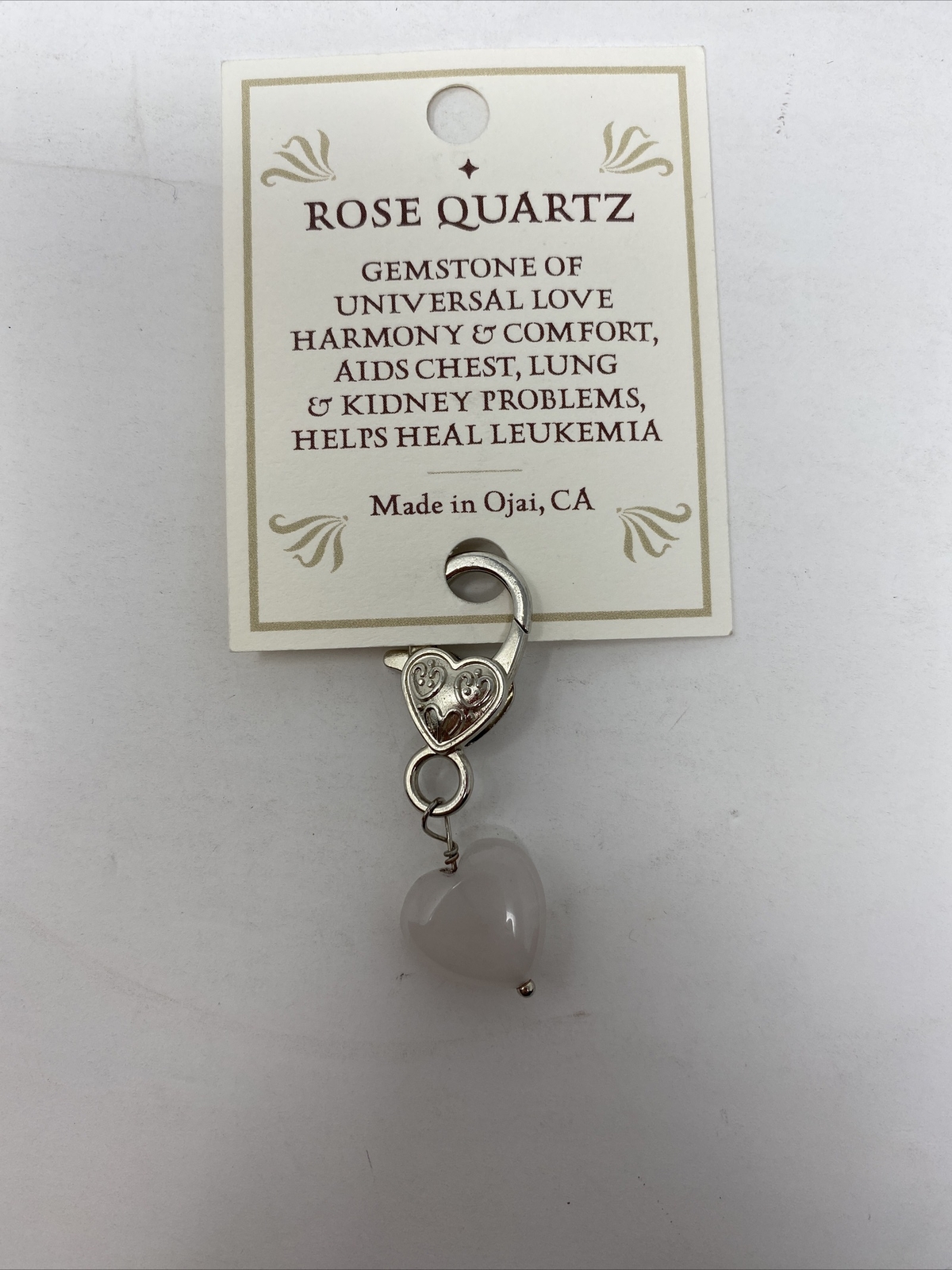 Crystal Pet Love Harmony For Pets Rose Quartz Made In USA