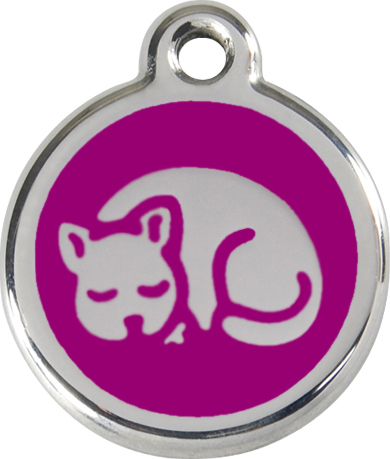 Stainless Steel Red Dingo Small Cat ID Tag Red Purple Blue Green Pink Yellow
