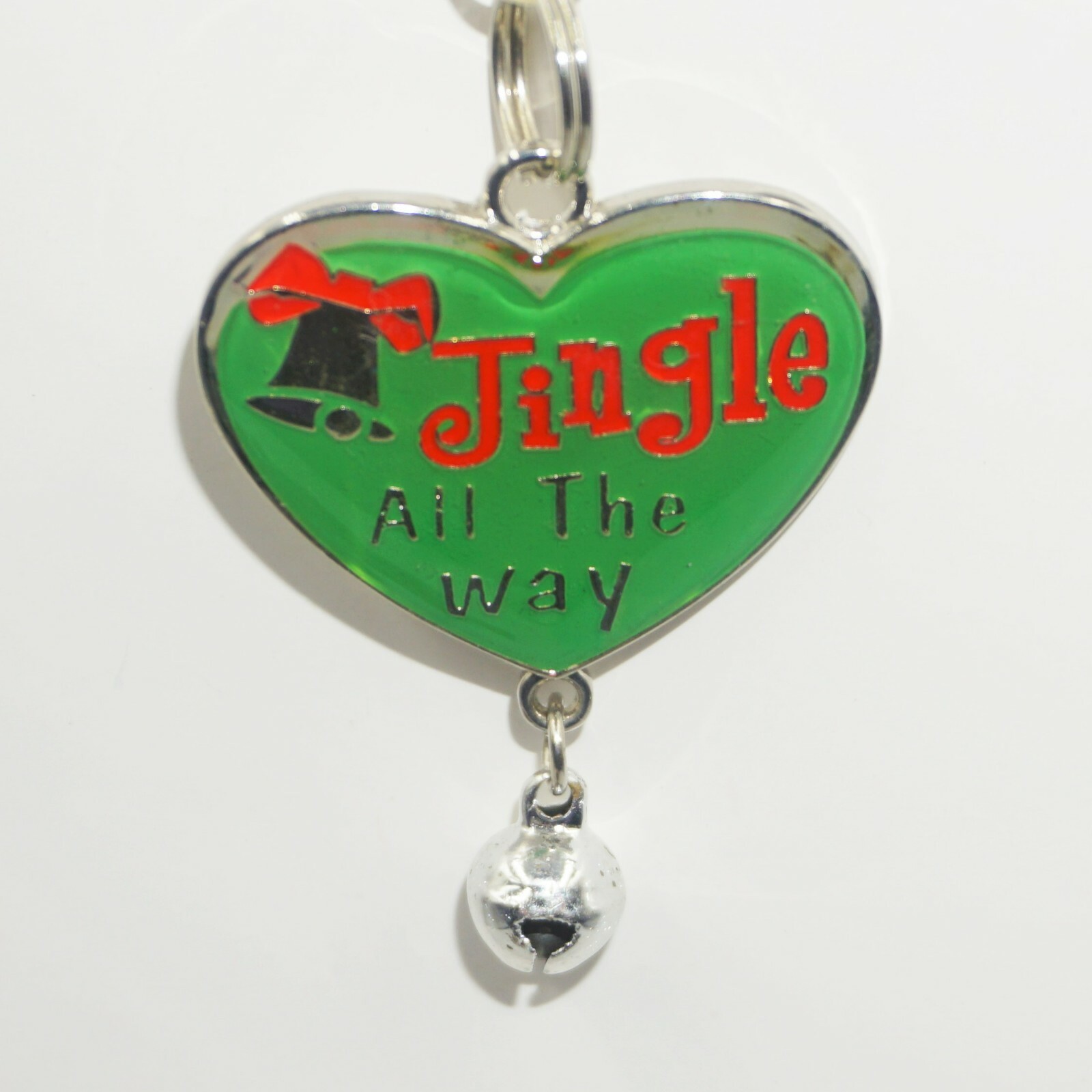 Pet Tags Charms Christmas Dog Cat Jingle Bells Pick Phrases Silver Tone NWT JB