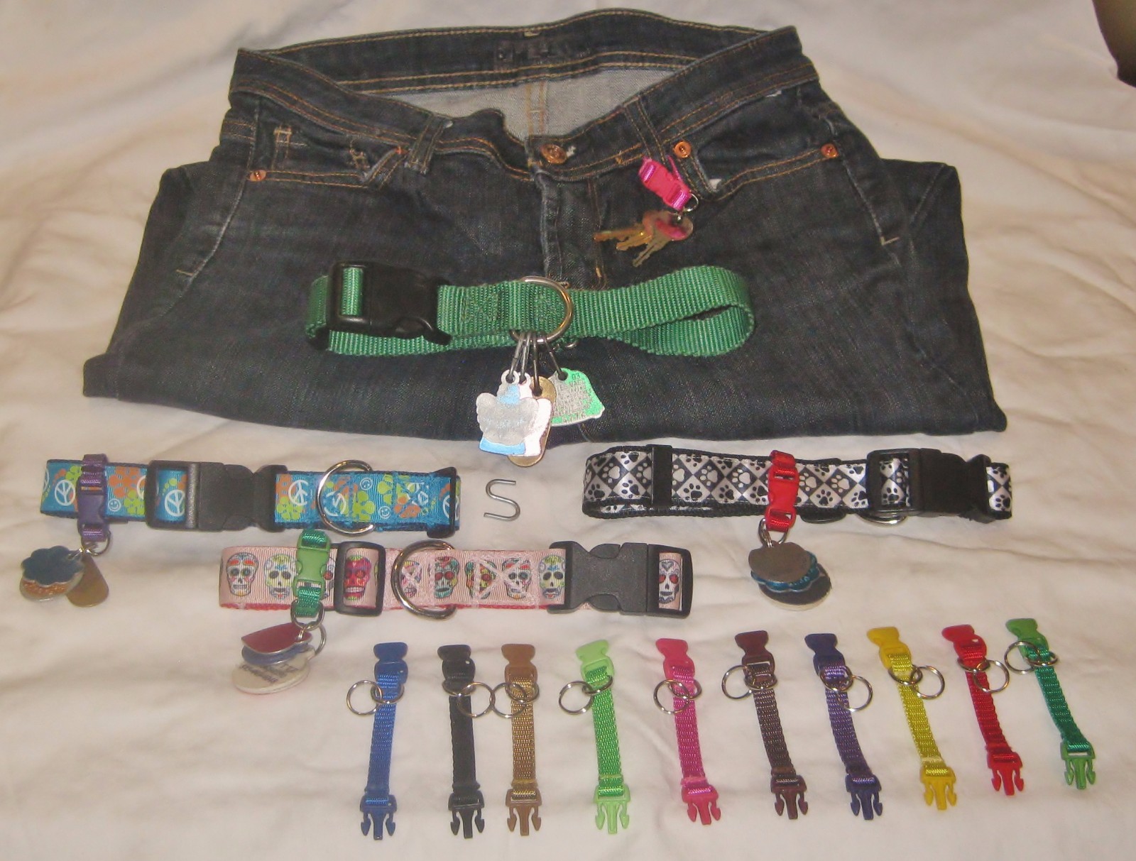 “BEST” PET (Dog-Cat) ID Tag Holder Clip “Sturdy” EASY TO ADD & REMOVE fm Collars
