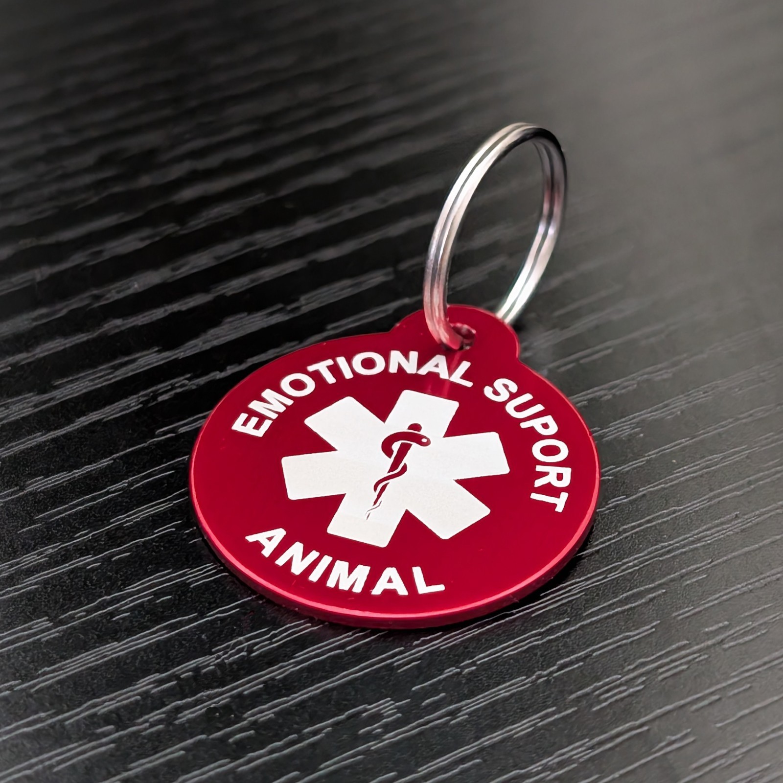 Emotional Support Animal Custom Personalized Pet tags Engraved ID Tag