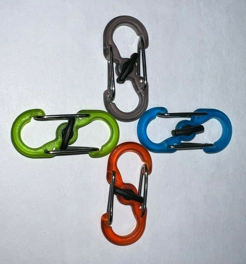 Nite Ize – Locking Micro-Link Mini S-Biner – Choice of 4 Translucent Colors