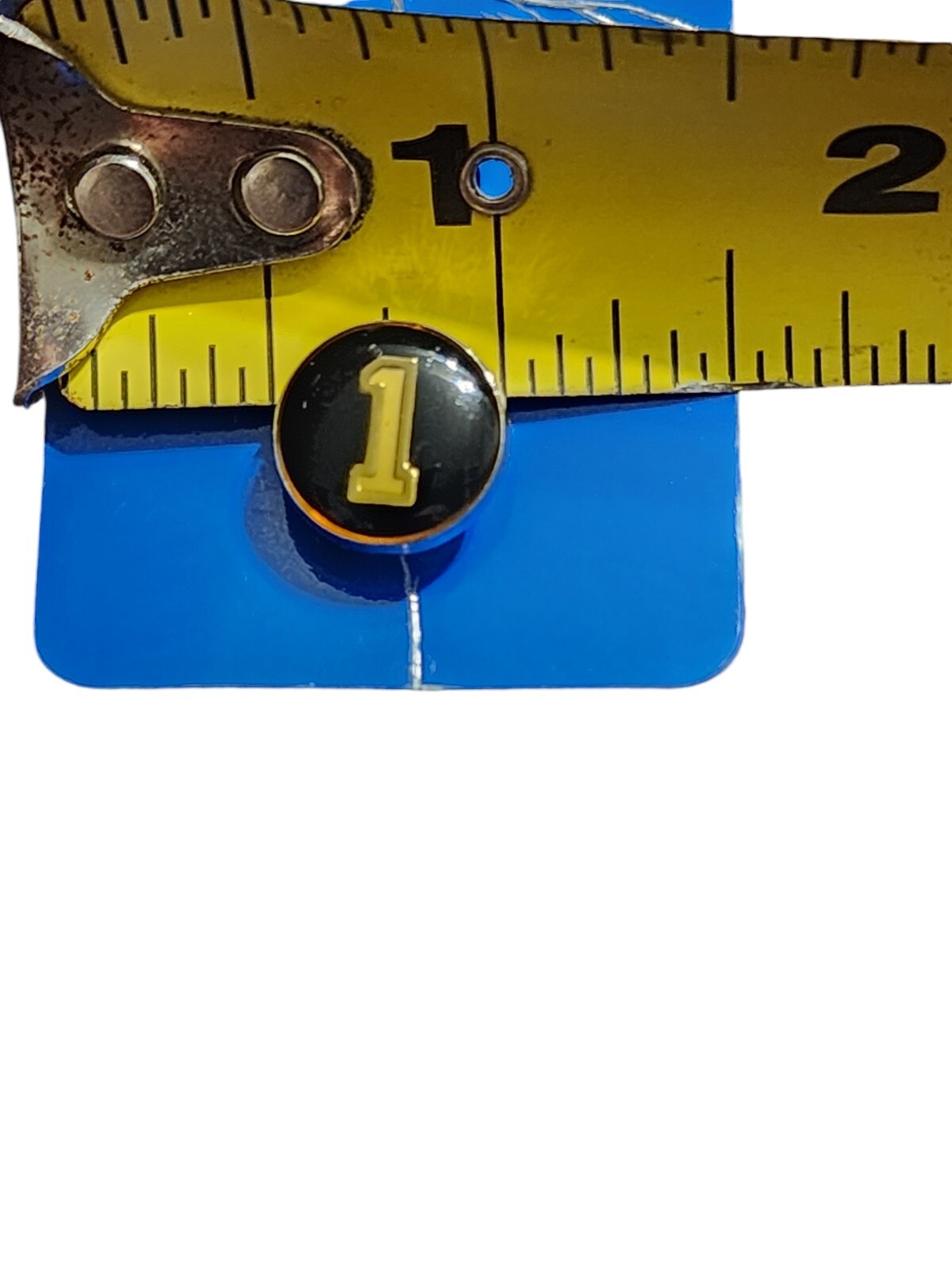 Top Paw Dog Collar Charm Celebrating 1 Year Old Black Gold & Cream