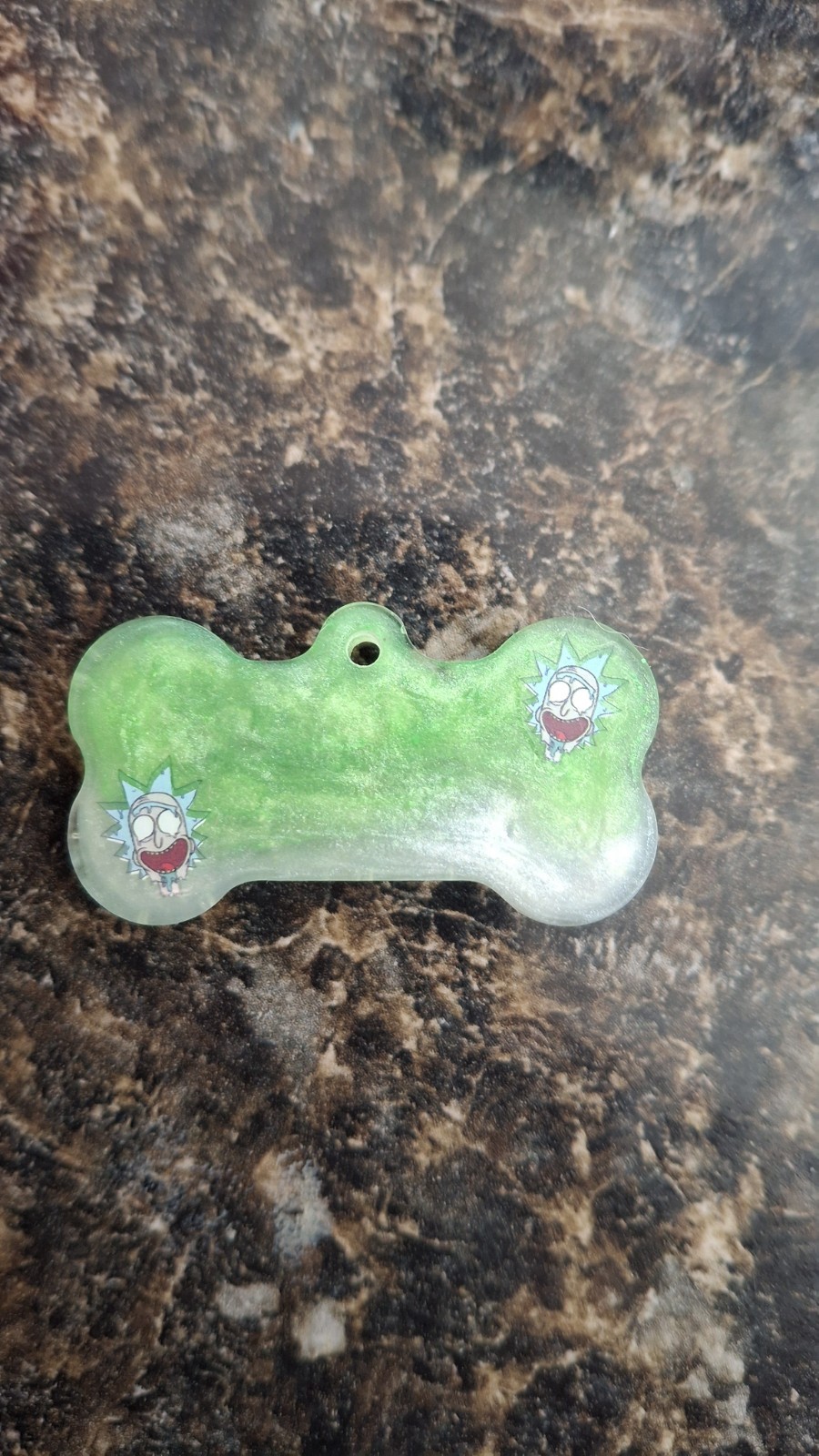 Resin Tag Dog Rick and Morty