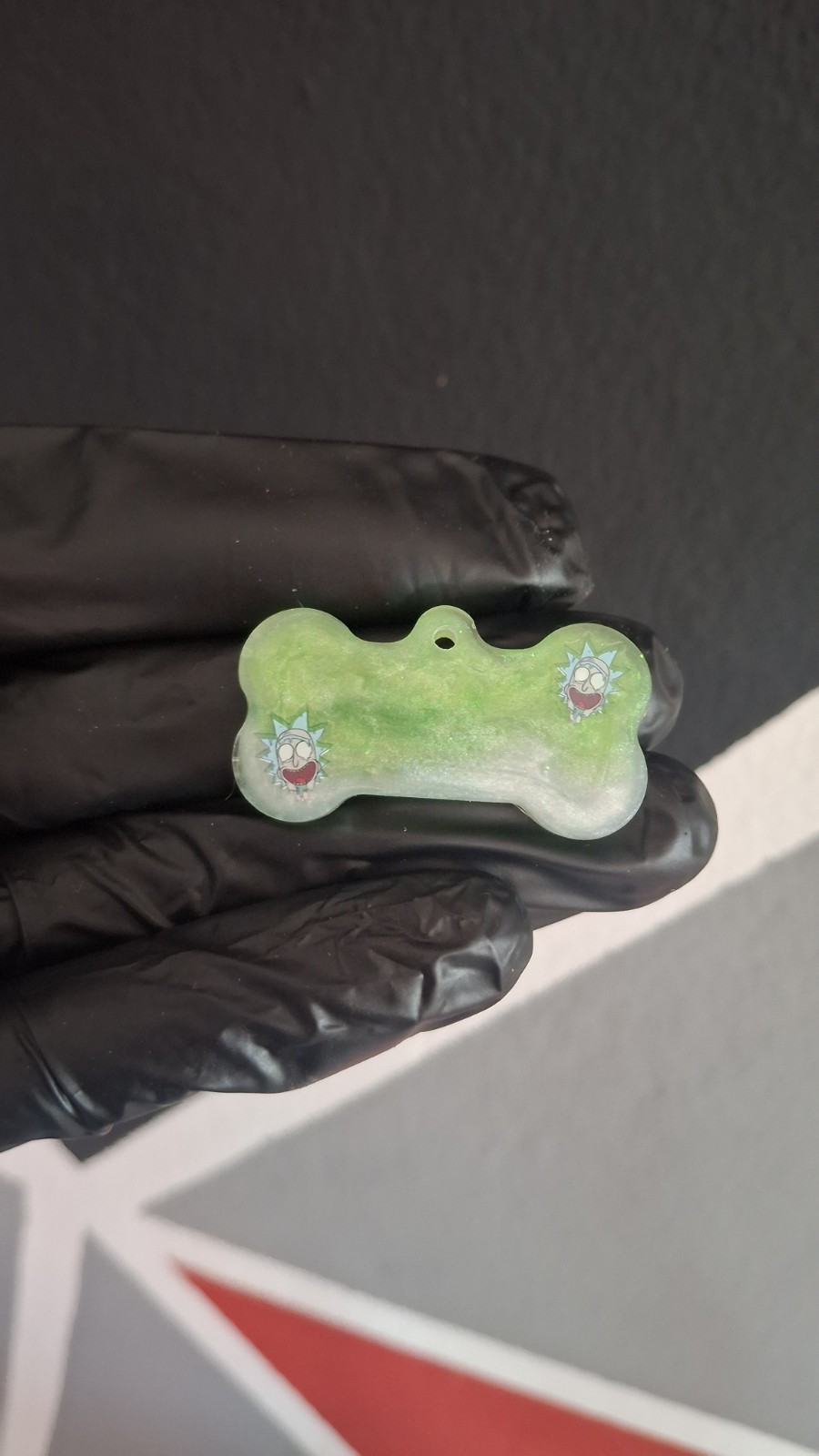 Resin Tag Dog Rick and Morty