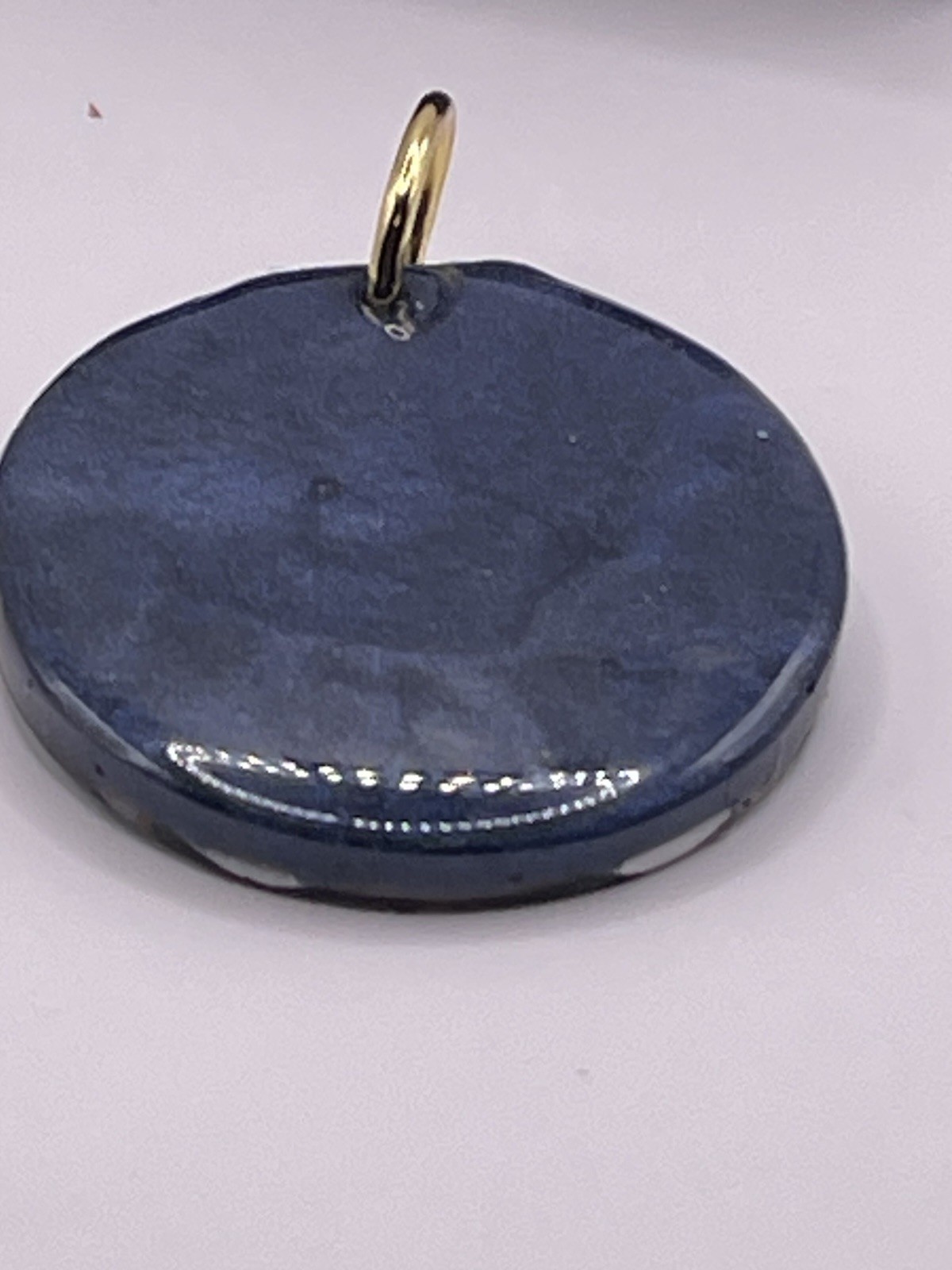 Paw Print Pet Collar Charm, Milwaukee Blue And Gold Baseball