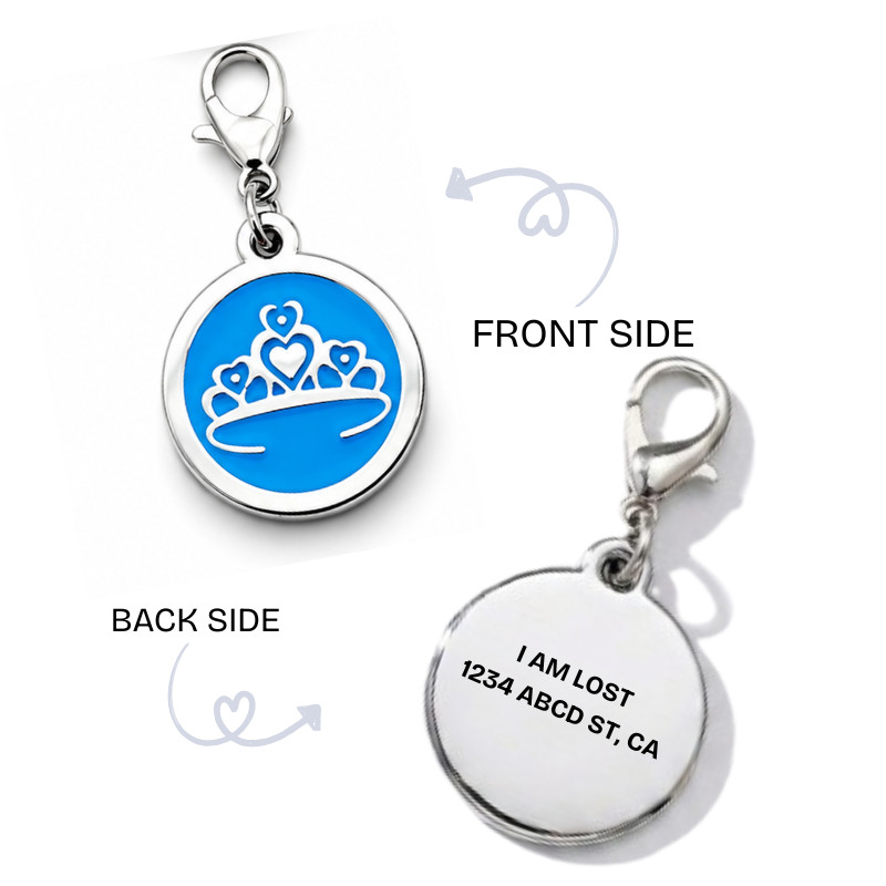 Personalized Enamel Dog Cat ID Tag Multiple Designs Custom Engraved Pet Tags