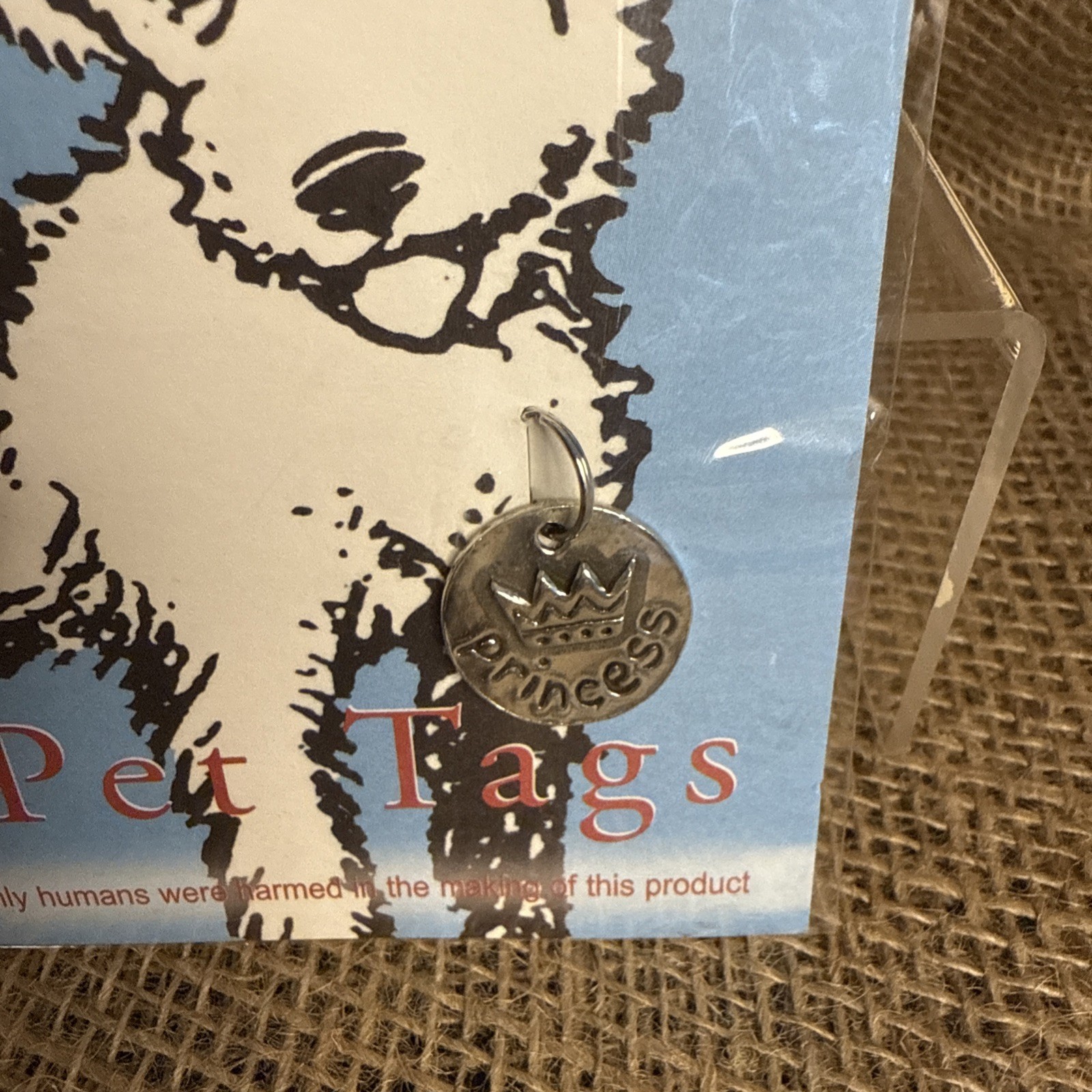 New 100% Lead Free Pewter Pet Tag ‘Princess’ Metal Morphosis Engravable M1