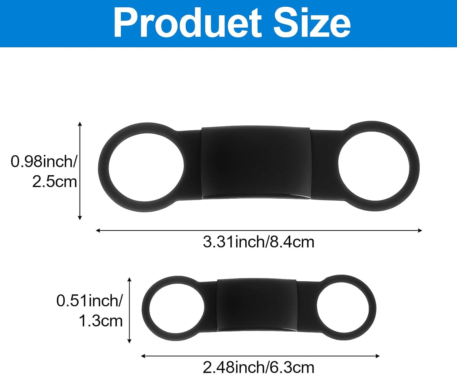 2 PCS Silicone Dog Tag Holder Personalized Slide on Pet Id Tags Silicone Elas…