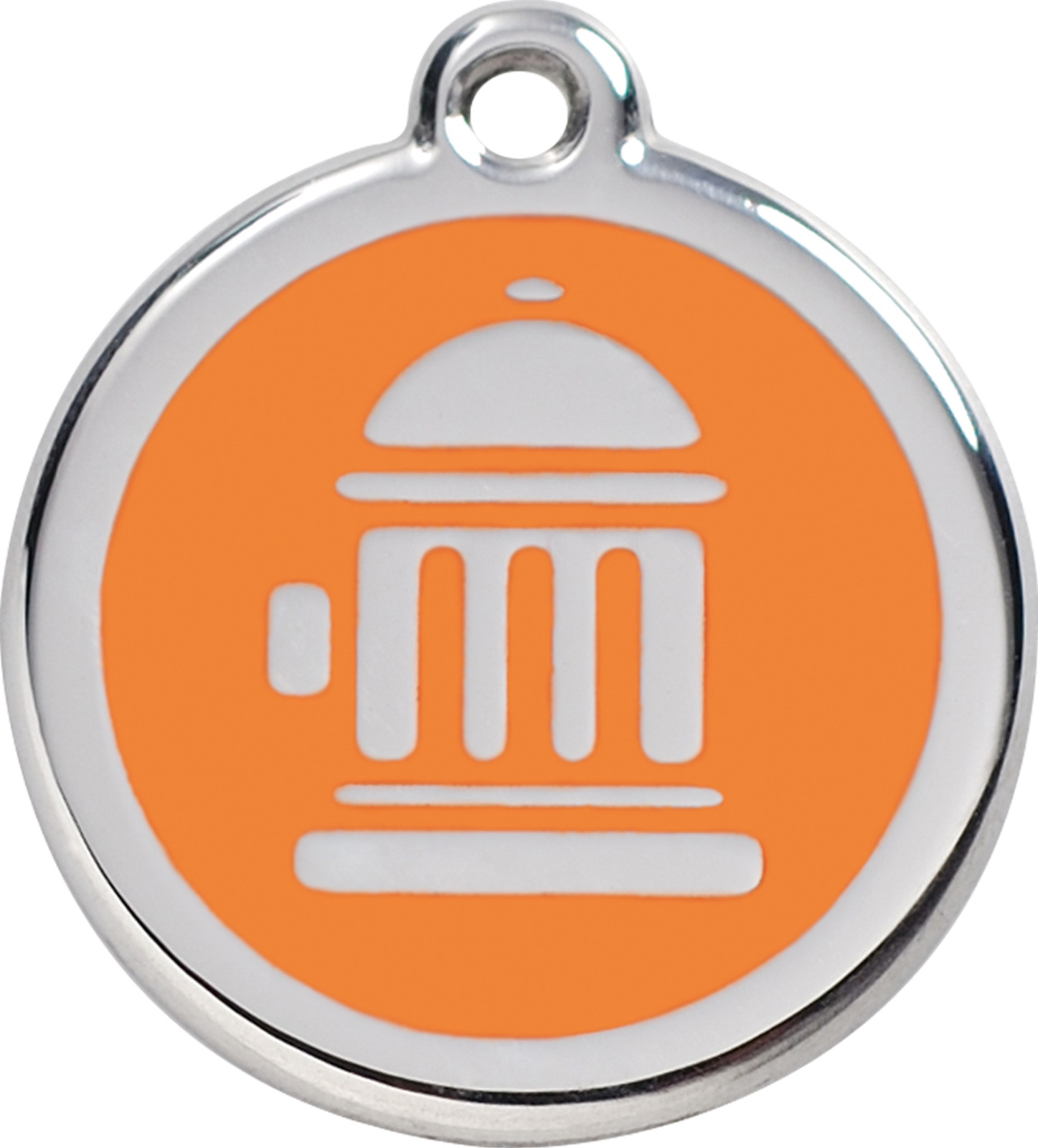 Steel Red Dingo Hydrant ID Dog Tag Black Purple Blue Green Yellow Red Pink