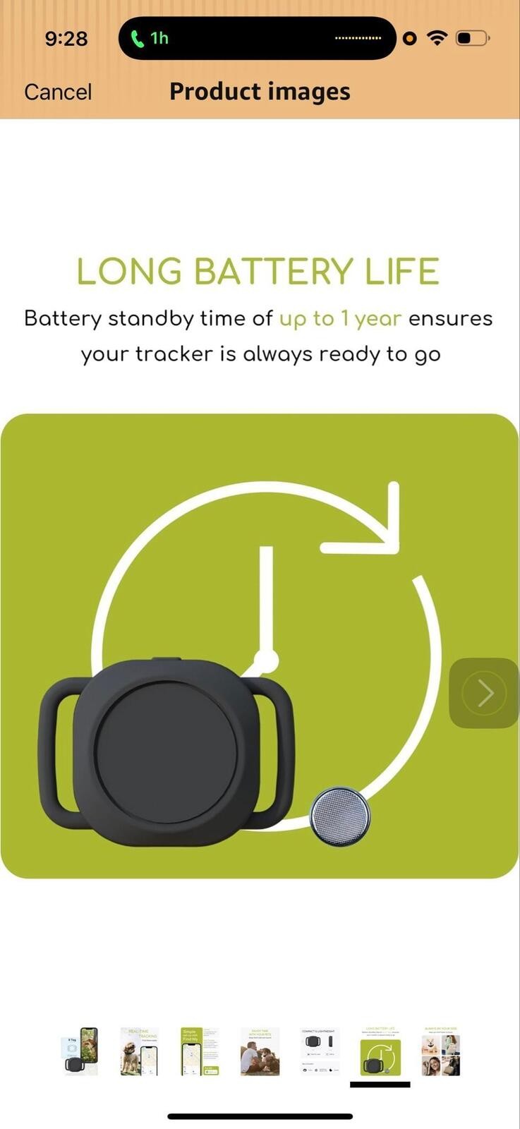 X Tag Bluetooth Tracker for Pets Compatible with Apple Find My