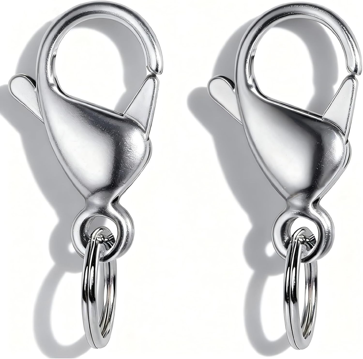 IVIA Dog Tag Clips / 316 Stainless Steel Lobster Buckle with Rings for Cat& D…