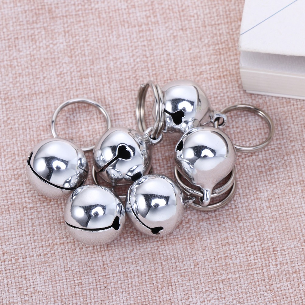 12Pcs Dog Bells Silver Metal with Safety Buckle Easy on Off for Daily Pet Use
