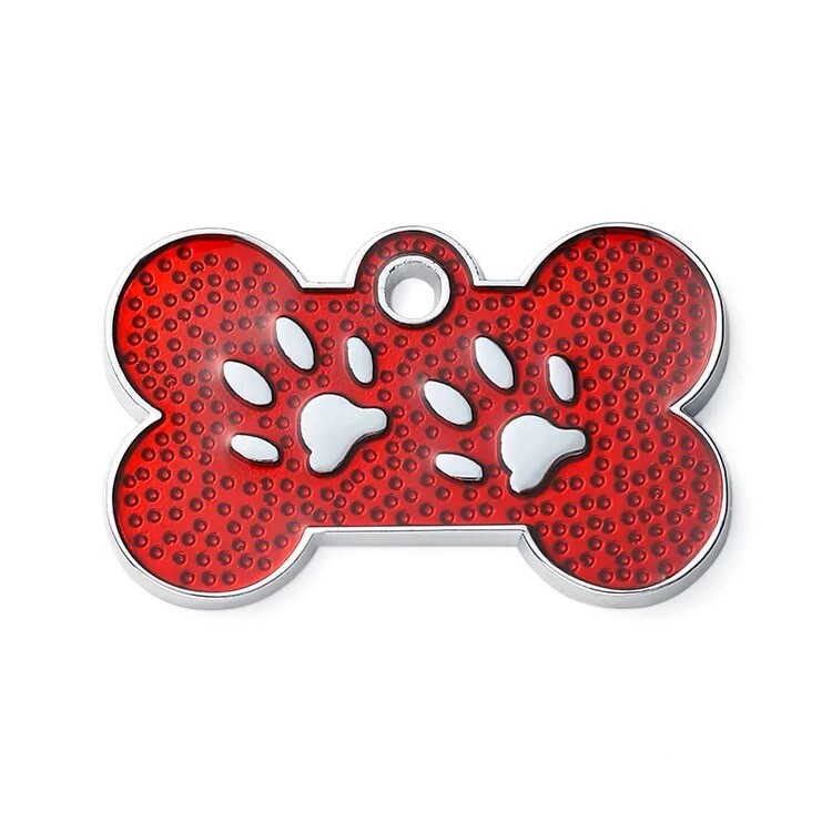Bone-Shaped Personalized Pet Name Tags – custom dog id tags, collar dog name tag