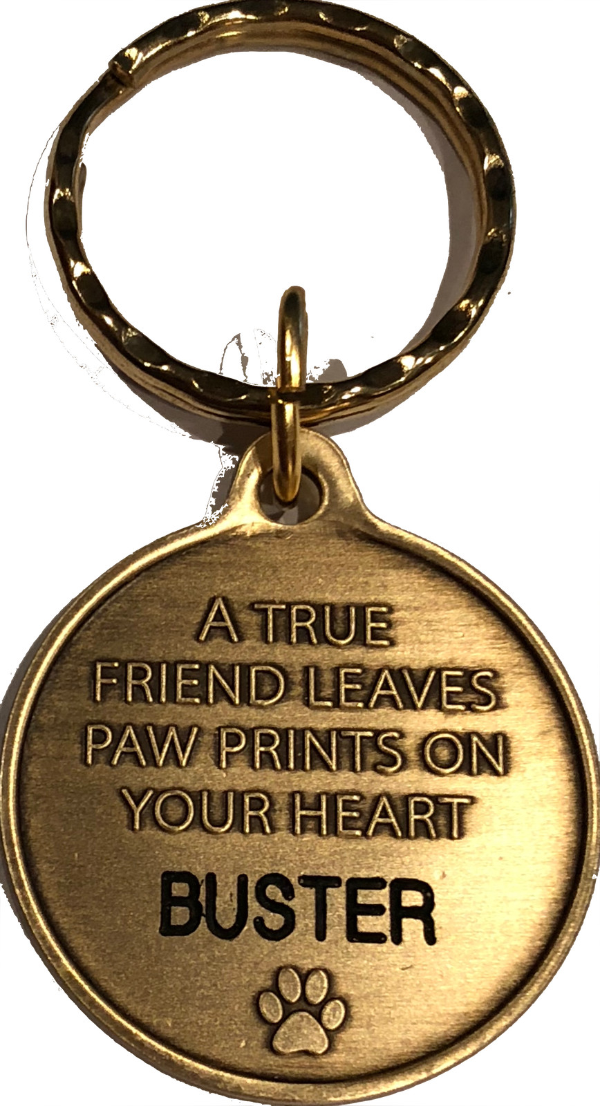 Engraved Dog Mom – A True Friend Dog Pet Keychain RecoveryChip Design