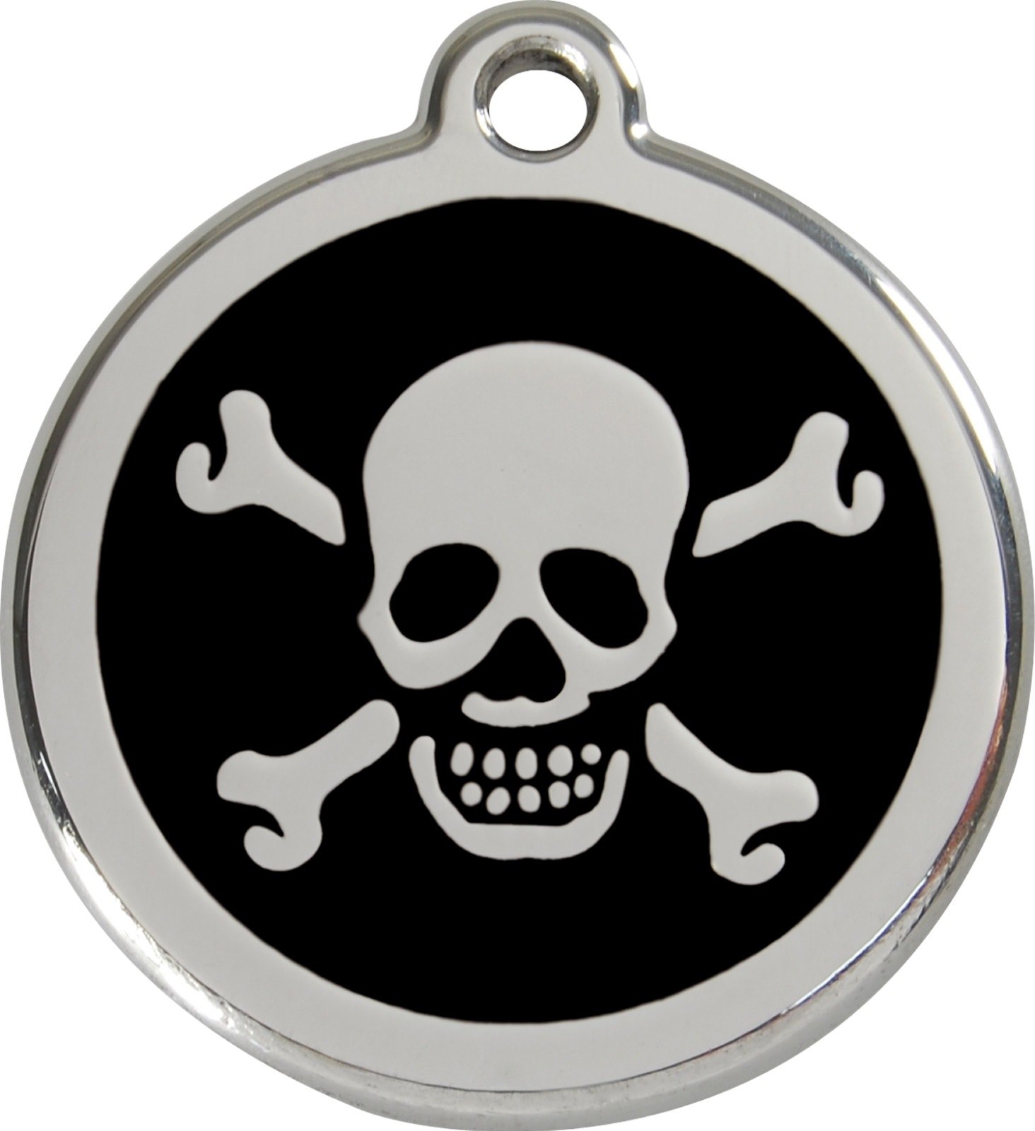 Steel Red Dingo Skull ID Charm Dog Tag Black Purple Blue Green Yellow Red Pink