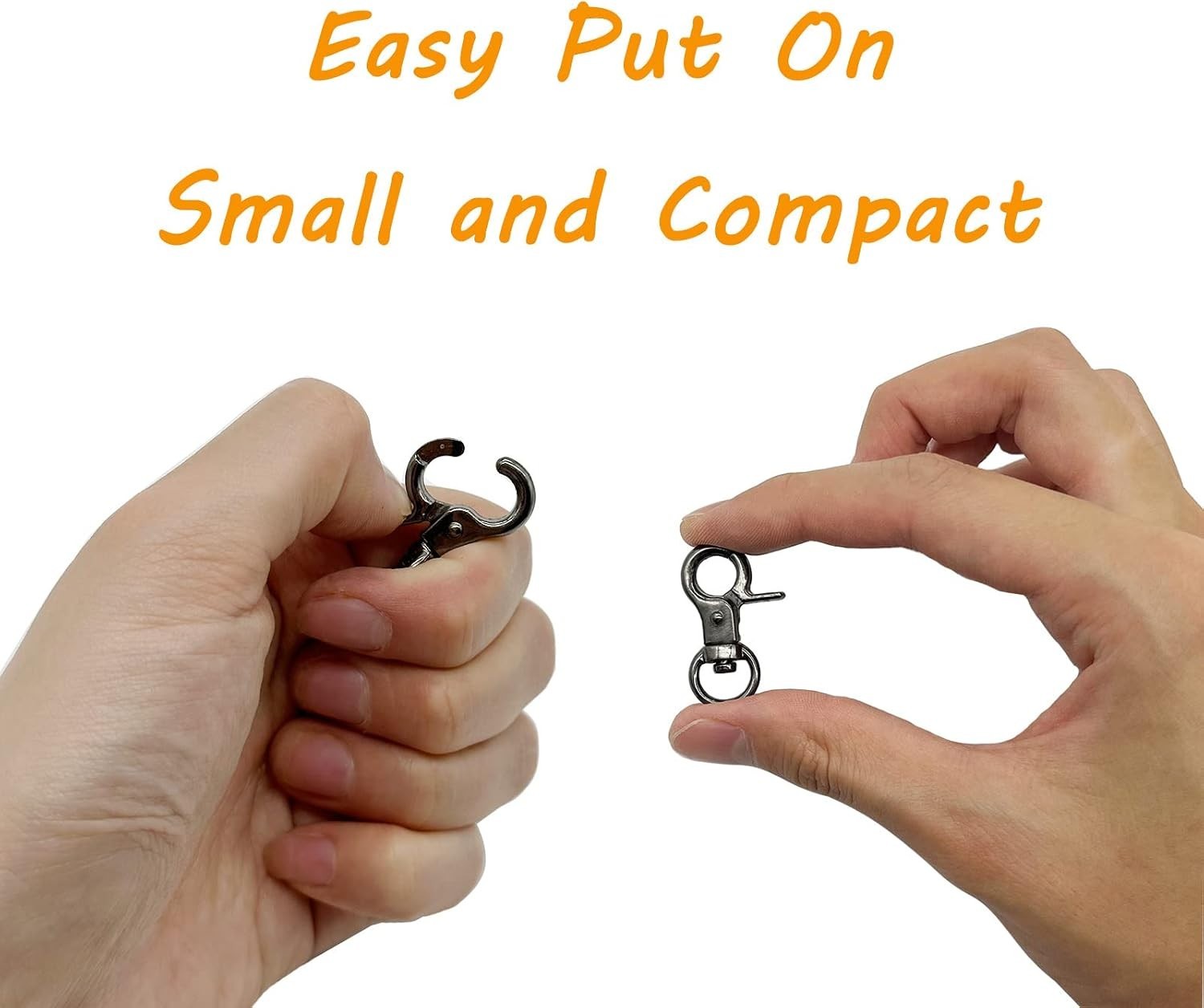 Dog Tag Clips 2 pack Easy Change for Pet ID Tag Quick Clips Small Medium Larg…