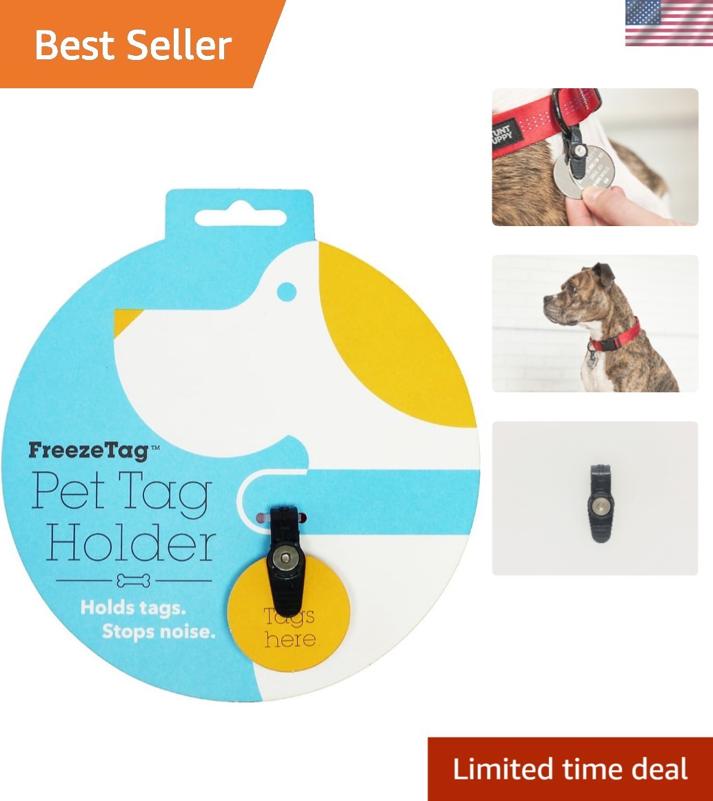 Durable Graphite Pet Tag Silencer – Waterproof, Smell-Resistant & Universal Fit