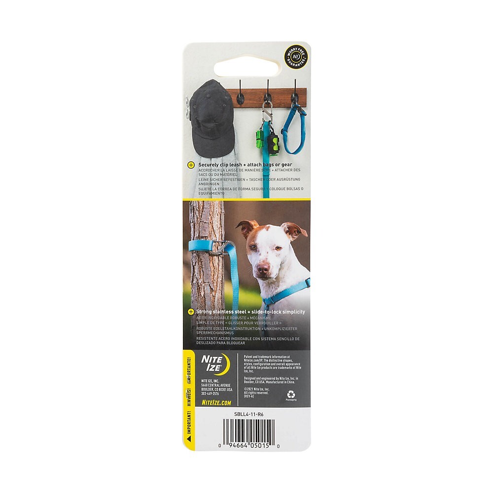 NEW Nite Ize SlideLock Pet S-Biner Animal Dog Strong 3.5″ Secure Your Pet
