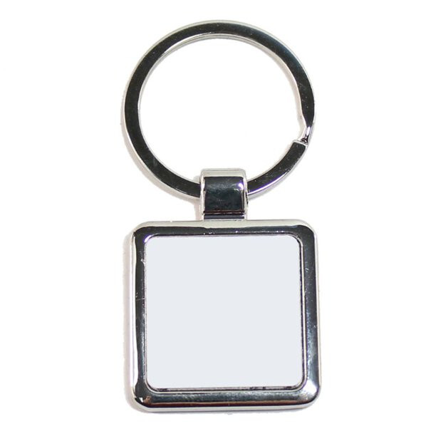 Sublimation Transfer Paper Blanks Keychains Metal Square Key Rings Heat Press