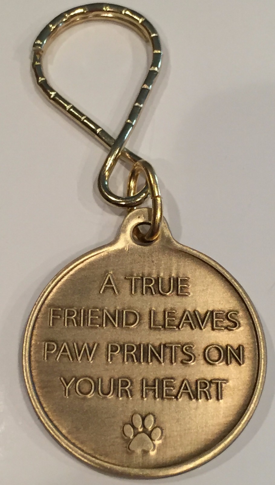 Always Remembered Forever Loved – A True Friend Dog Pet Memorial Key Chain Tag
