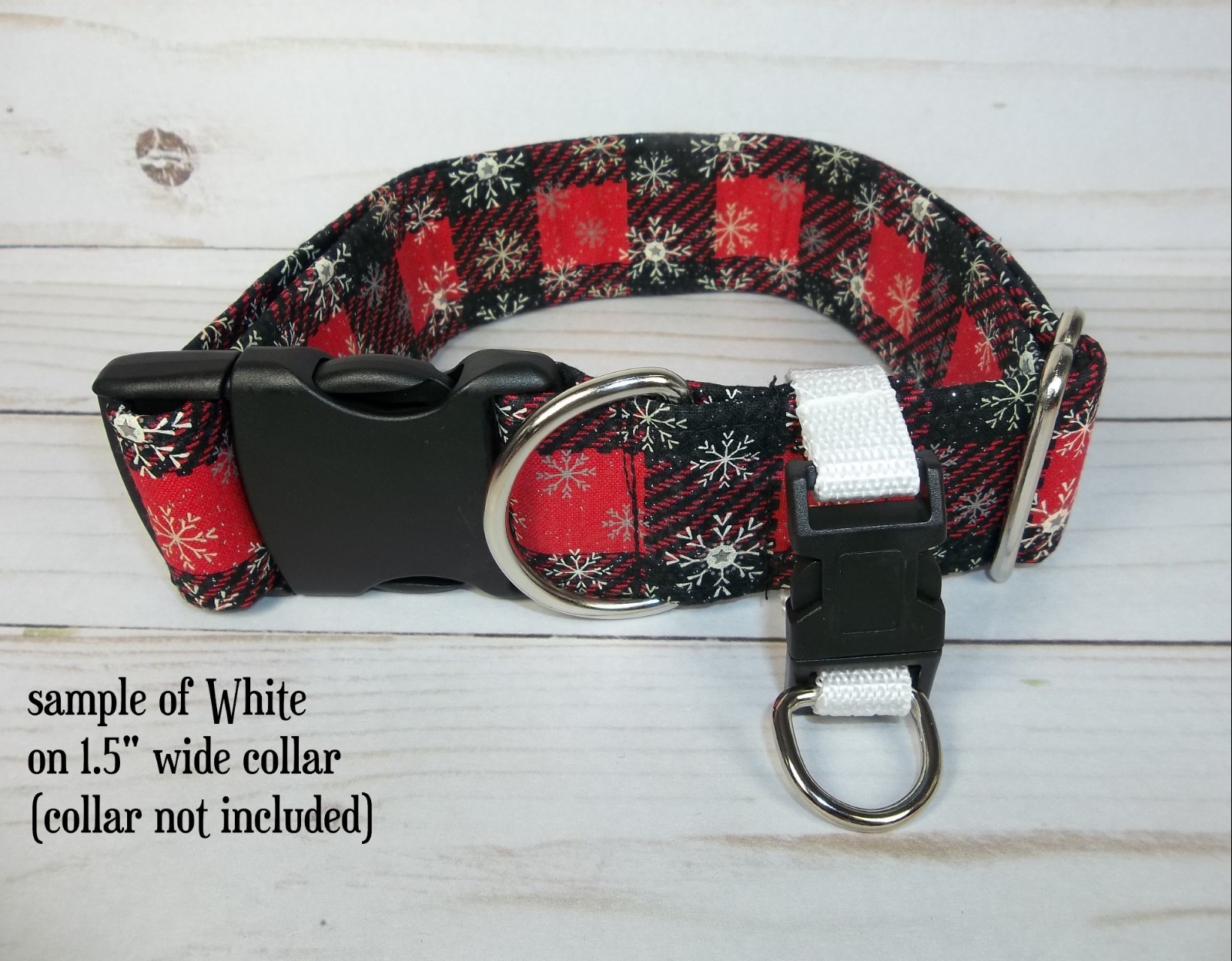 Dog Pet ID Tag Holder for 1″ or 1.5″ wide dog collar Add Remove Dog tags quckly