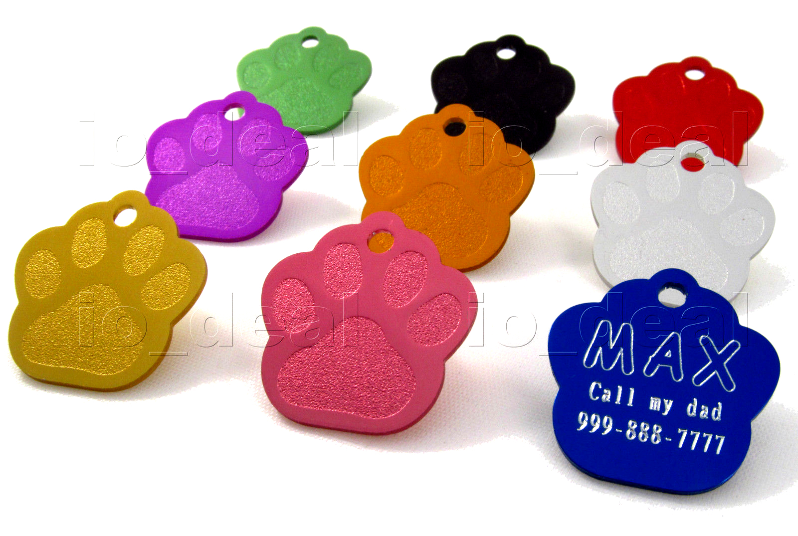 Pet Tags Custom Engraved Paw ID Tag Dog Tag Cat Quality Free Ship