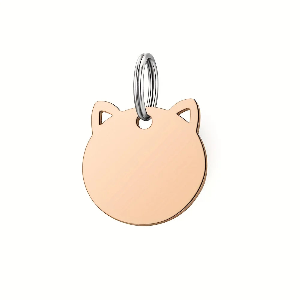 1pc Customizable Pet ID Tag, Zinc Alloy, Engraved Name & Phone Number, Durable D