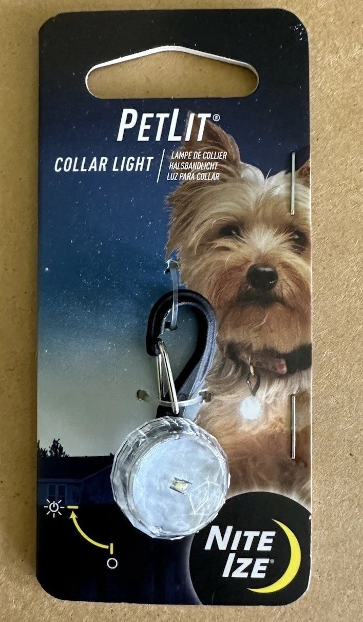 PET LIT SAFETY COLLAR LIGHT FOR DOGS NEW LAST ONE!